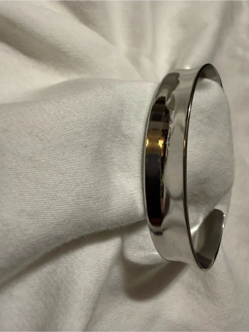 Lia Sophia Polished Silver Woman’s Open Cuff Bracelet